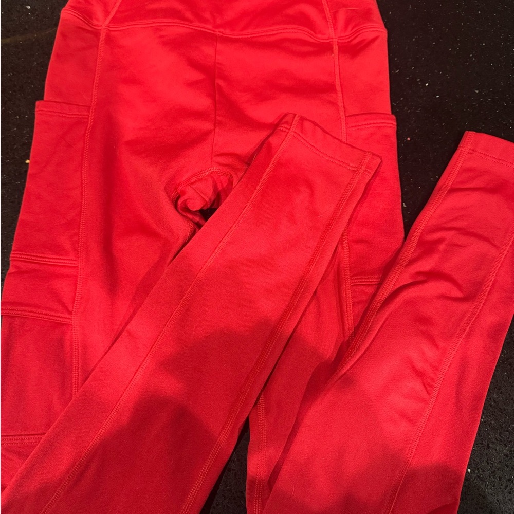 Vibrant Red Leggings